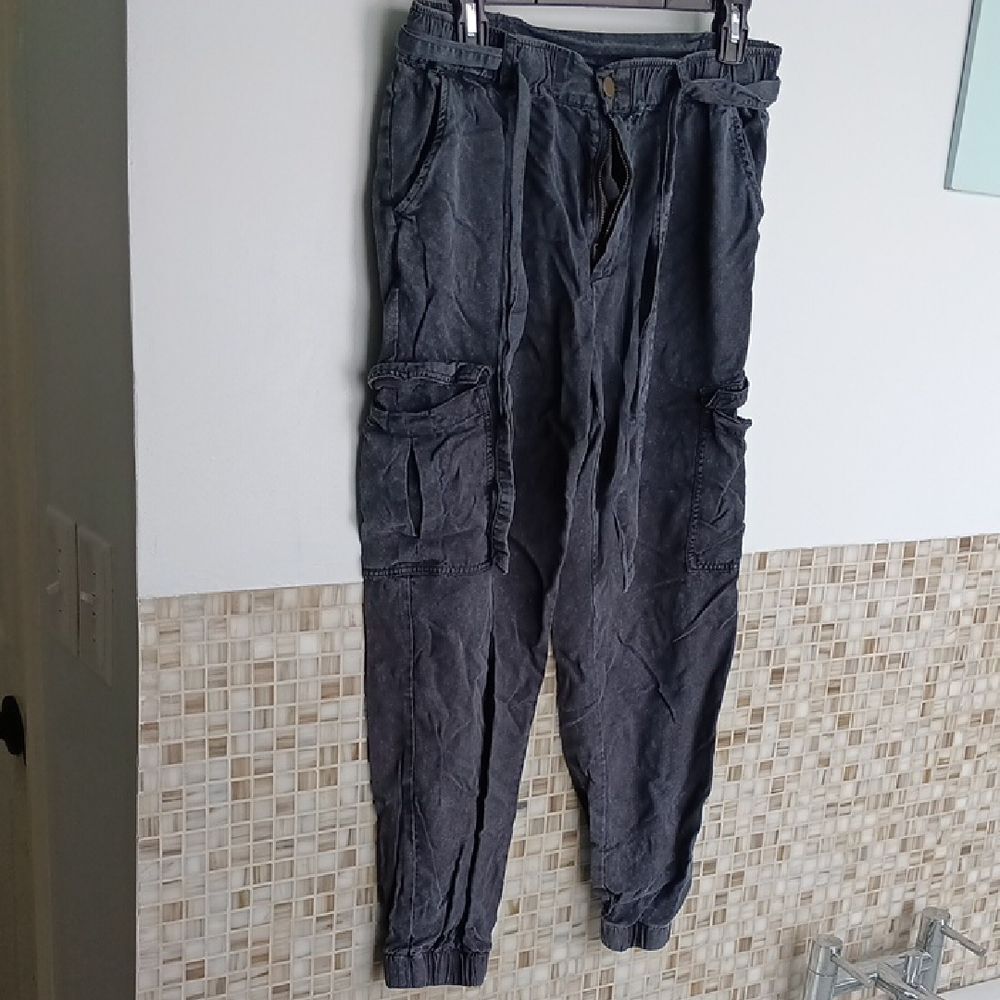 Dark Grey Cargo Pants